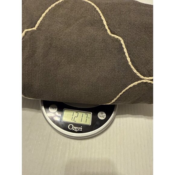 2 Pottery Barn Grey Moroccan Tile Embroidered Pillows Shams 22X22 - Picture 7 of 11